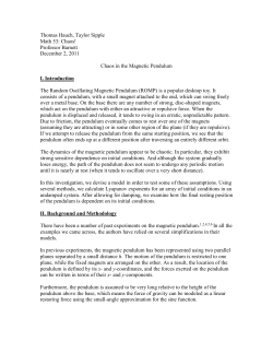 Thomas Hauch, Taylor Sipple Math 53: Chaos! Professor Barnett