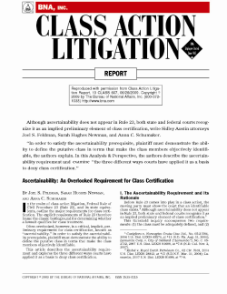 class action ascertainability