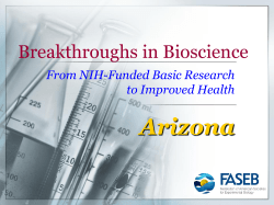 Science Fair Project - Federation of American Societies for