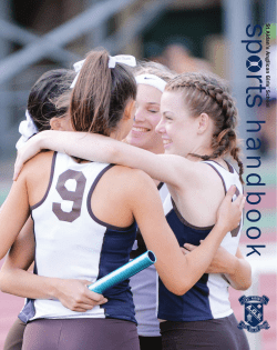 Sports Handbook 2016/2017 - St Aidan`s Anglican Girls School