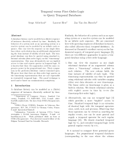 Temporal versus First-Order Logic to Query Temporal