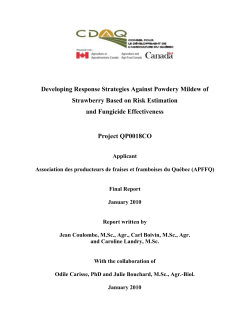 Developing Response Strategies Against Powdery Mildew of