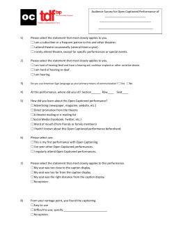 1) Please select the statement that most closely applies to you