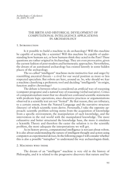 THE BIRTH AND HISTORICAL DEVELOPMENT OF