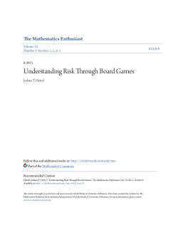 Understanding Risk Through Board Games
