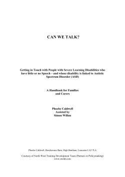 CAN WE TALK - Phoebe Caldwell