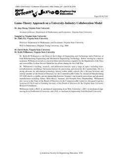 Game-Theory Approach on a University-Industry