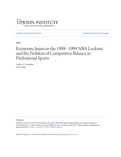 Economic Issues in the 1998&ndash;1999 NBA Lockout