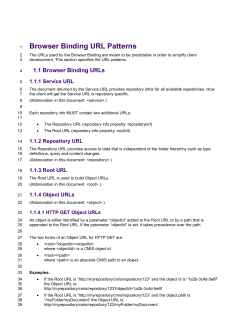 CMIS Browser Binding Proposal