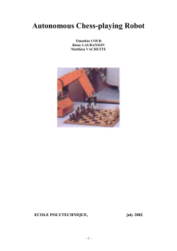 Autonomous Chess-playing Robot