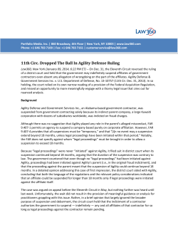 11th Circ. Dropped The Ball In Agility Defense Ruling
