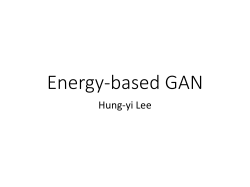 Energy-based GAN