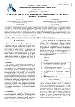 Comparative Analysis of Job Scheduling Algorithms in Parallel and