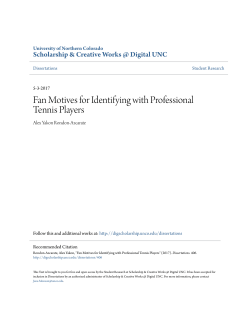 Fan Motives for Identifying with Professional Tennis Players