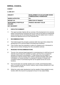 Development of and Outcome Based