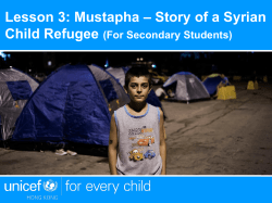 Actions for child refugees