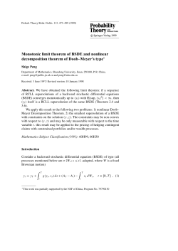Monotonic limit theorem of BSDE and nonlinear decomposition