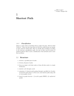 Shortest Path - The University of Texas at Dallas