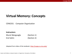 CENG331-Virtual Memory