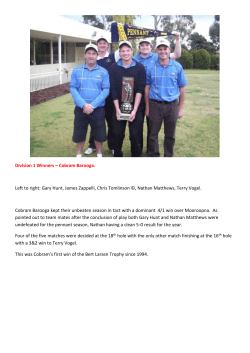 2011 Winter Pennant Winners