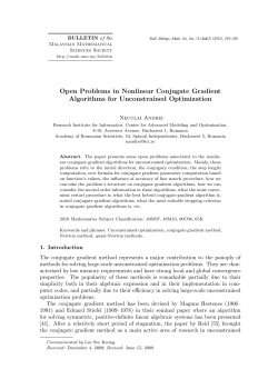 Open Problems in Nonlinear Conjugate Gradient Algorithms