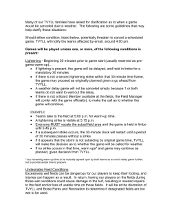 Many of our TVYLL families have asked for clarification as to when a