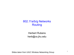 Ad Hoc Routing