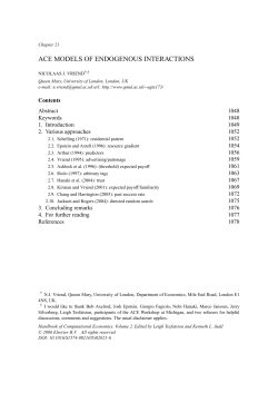 ace models of endogenous interactions