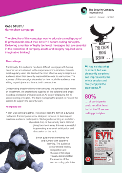 CASE STUDY / Game show campaign