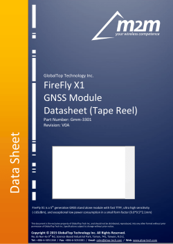 GlobalTop FireFly X1_Gmm 3301_-Datasheet-V0A