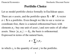 Stochastic Discount Factor
