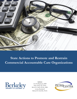 State Actions to Promote and Restrain Commercial Accountable