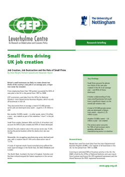 Small firms driving UK job creation