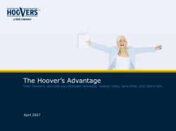 Hoover`s Company Overview