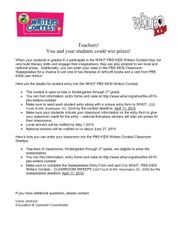 Teachers! You and your students could win prizes! When your
