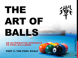 The Art of Balls - Part 3 - The Pool Scale