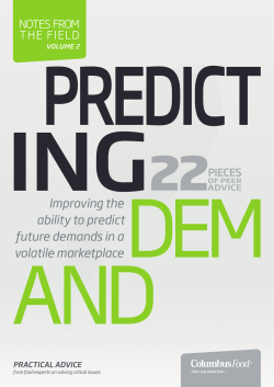 Improving the ability to predict future demands in a