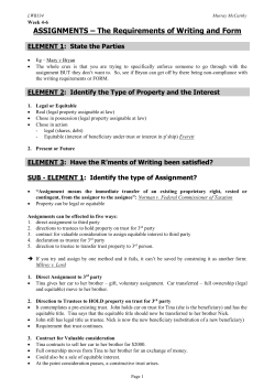 B. Future property (Legal and Equitable)