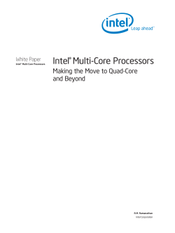 Intel&reg; Multi-Core Processors: Making the Move