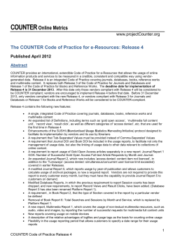 Code of Practice - Release 4