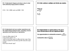 N1.1 Understand integers and place value to deal with arbitrarily