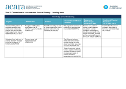 Mapped content descriptions in table format