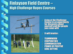finlayson field centre high challenge ropes course