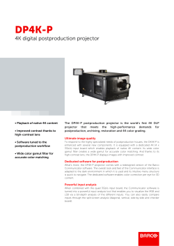 DP4K-P : Product specifications