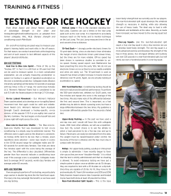 TESTING FOR ICE HOCKEY