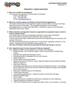 OUTDOOR EVENTS GUIDE APPENDIX 17