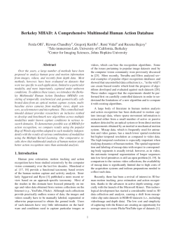 A Comprehensive Multimodal Human Action Database