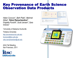 Key Provenance of Earth Science Observation Data Products