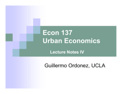 Econ 137 Urban Economics