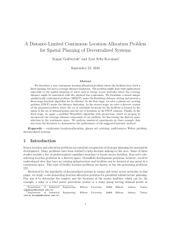 A Distance-Limited Continuous Location